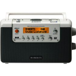 Roberts RECORD R White - DAB/FM Digital Portable Radio with Recording Function Pause and Rewind Feature